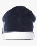 Men Navy & White Striped Shoes - Back